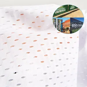 Fabriek Directe Levering 100% Polyester Sublimatie Bedrukbaar Textiel 68G-130G Aangepast Ontwerp Gebreide Mesh Vlag Stof Rol