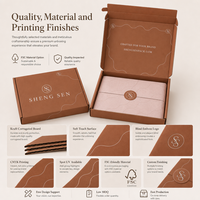 Boîtes d'expédition pliables en carton ondulé marron personnalisées avec logo pour vêtements – Emballages écologiques réutilisables avec logo
