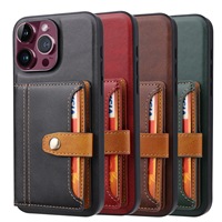 Étui pour téléphone iphone 15 pro avec étui autocollant imprimé veau sac à cartes pour étui pour iPhone 15 Pro Max