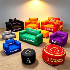 Meubles gonflables personnalisés imprimés, ensemble de canapés gonflables étanches pour événements sportifs, salons professionnels, activités de marque d'entreprise - Product Image 1