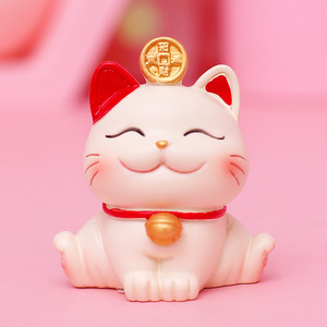 Nouvelle figurine de chat porte-bonheur pour console centrale de voiture, décoration intérieure, ornement de voiture - Product Image 6