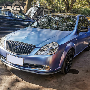 VN15 Electric Light Cyan Fog Blue Car Vinyl <strong>Wrap</strong> Roll Premium <strong>Wraps</strong> - Product Image 1