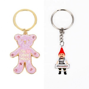 Promotion Custom Cheap Souvenir Metal Cartoon Anime Pendant Girl Creative <b>Key</b> <b>Chain</b> Women Cute Enamel Keychain - Product Image 4