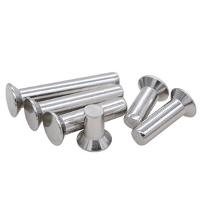 Remache sólido de aluminio M4 AL 6061 7075 pulido, redondo, delgado, tipo hongo, ovalado, de cabeza plana avellanada DIN660 DIN302 DIN7338 - Product Image 2