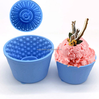 HomyPawz – Contenant personnalisé pour friandises pour chien, 2 tailles, coupelles en silicone pour chat, bol de refroidissement pour congélateur, pour collations et glaces