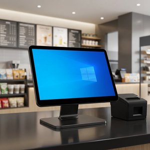 Terminal Punto de Venta (TPV) Táctil Comercial de 15.6 Pulgadas con Impresora Térmica para Restaurantes y Tiendas Minoristas - Product Image 1