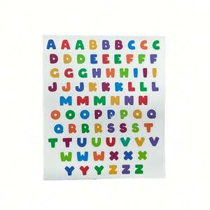 Etiqueta engomada impermeable de 26 letras para etiquetas de embalaje de educación infantil - Product Image 1