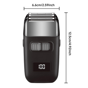 Rechargeable Men's Brushless <b>Shaver</b> Triple Blade Reciprocating <b>Face</b> for Home & Hotel Use Wet/Dry Premium ABS Material & Ergonomi - Product Image 2