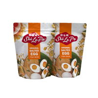 Sachet Doypack Personnalisé en Aluminium Alimentaire Durable avec Fermeture Zip Refermable pour Chips de Poisson, Snacks de Fruits de Mer