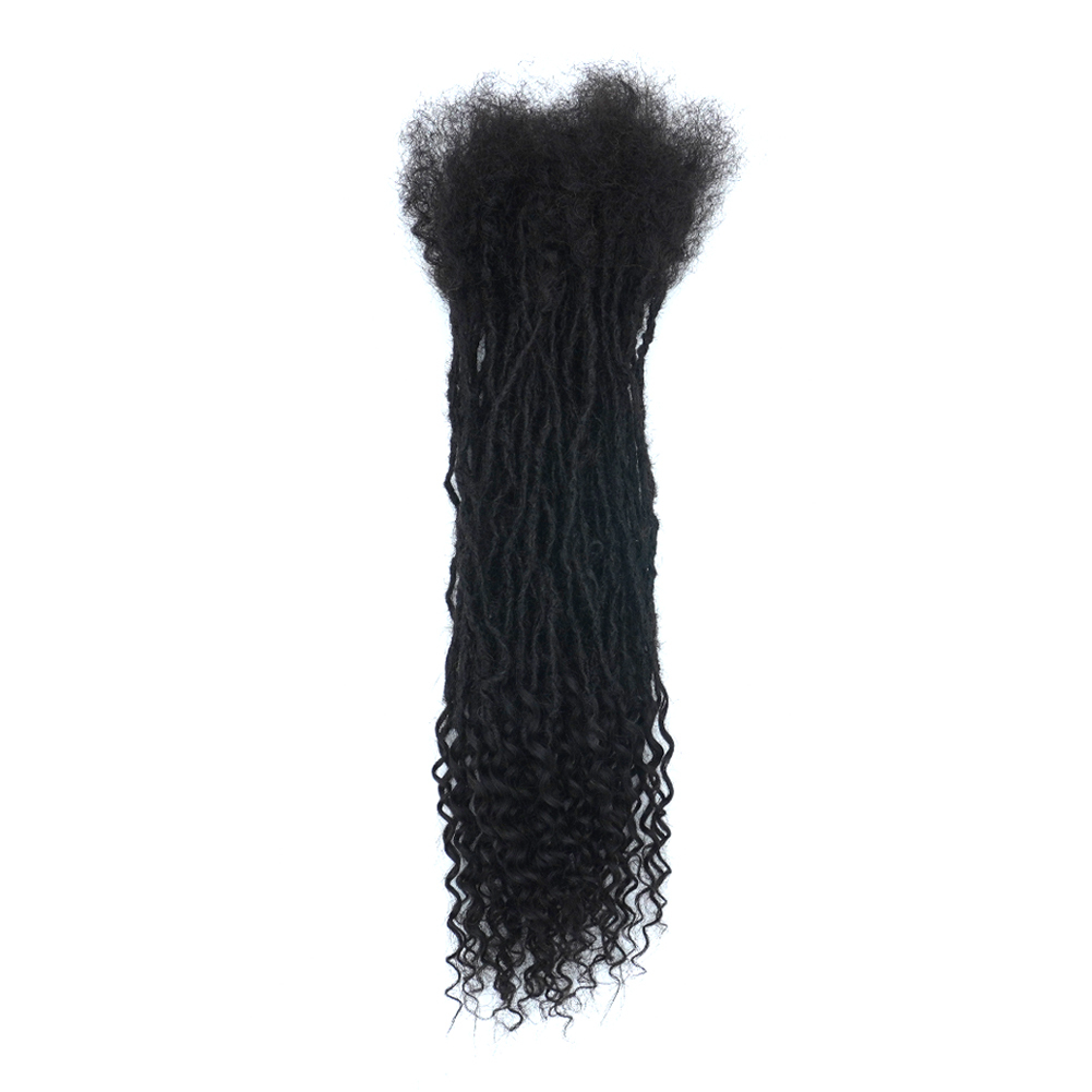 Vast Hair KAMA Microlocks 0.1/0.2cm Sister Locks 100% Remy Brazilian Hair Dreadlock Extensions with Curly Ends thumbnail 3