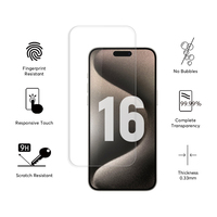Pour étui de téléphone iPhone protecteur d'écran de téléphone avec protecteur d'objectif de caméra pour iPhone 16 Pro Max protection 3 en 1