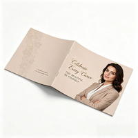 Brochure personnalisée A5 avec couverture souple, impression dorée à chaud