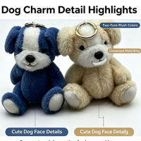 Porte-clés en peluche haut de gamme en gros, pendentif mascotte personnalisé en peluche, porte-clés jouet en peluche moelleux, ornement décoratif pour sac