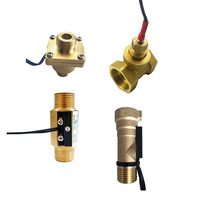 Vente en gros DN8/DN15/DN20/DN25/DN30/DN32/DN35/DN40/DN50 interrupteur de débit de chauffe-eau à commande électrique en laiton avec 2 fils