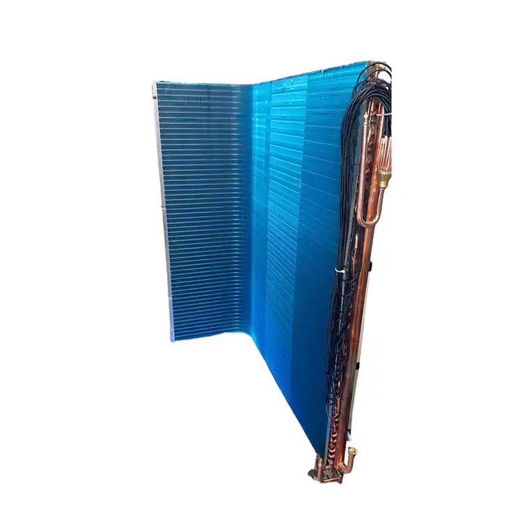 Customized copper tube aluminum fin air water heat exchanger cooling steam condenser