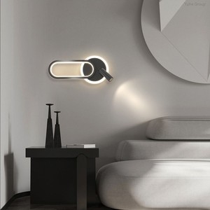 Lámpara de Pared LED Nórdica Moderna con Construcción de Aluminio y Base E26 para Sala de Estar y Pasillo de Escalera - Product Image 1