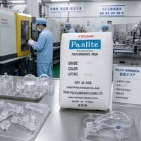 Gránulos de PC de Grado Óptico al por Mayor, Pellets de Resina de Policarbonato de Alta Claridad para Inyección, para Lentes de Precisión y OEM Médico