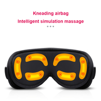 Masseur oculaire électrique intelligent 4D avec musique, massage chauffant, anti-rides, fonctions de sommeil, vibration par airbag, contrôle de la minuterie