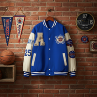 Veste de baseball personnalisée Hip Hop Varsity, broderie vintage, veste de baseball pour homme, veste de baseball unisexe