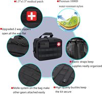 Kit de survie en plein air en acier inoxydable 136 pièces, sac tactique, équipement de camping pour véhicule, multi-outils imperméables, pour hommes
