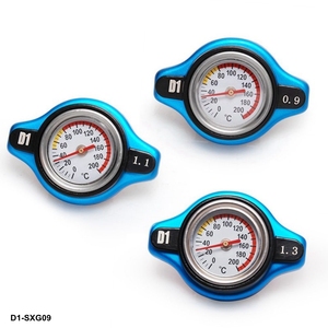 Cubierta de tapa de <span class=keywords><strong>radiador</strong></span> térmico de carreras + medidor de temperatura del agua Universal Small Head D1-SXG09 - Product Image 1
