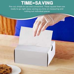 Feuilles de papier ciré personnalisées pour aliments, pré-coupées 6 po x 10 3/4 po, papier ciré interplié pour emballage traiteur - Product Image 4