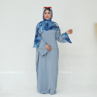 Robe Abaya pour femmes musulmanes, manches longues, ample, maxi, vêtements islamiques modestes, robe de prière avec hijab