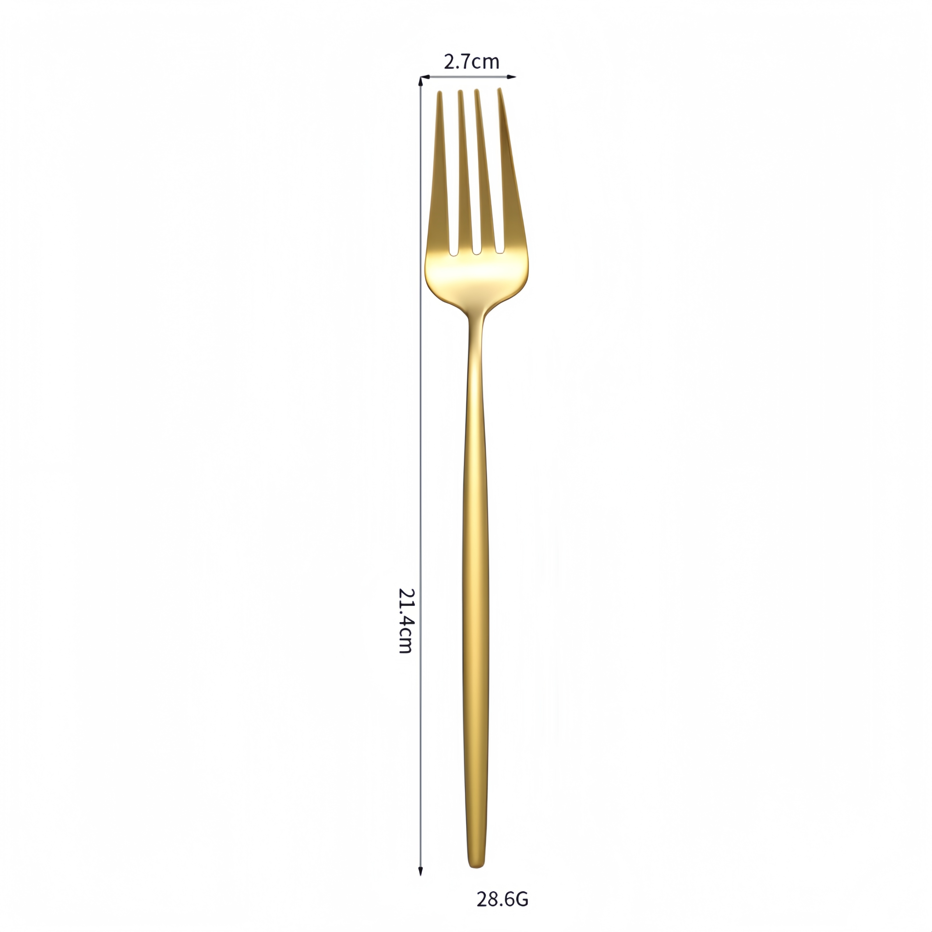 Gold fork