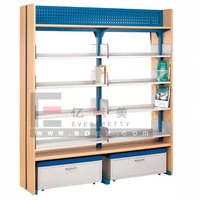 Fabrication chinoise : Présentoirs modernes double face, présentoirs de bibliothèque, présentoirs de magazines, présentoirs de journaux en bois, étagères à livres design