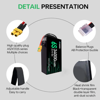 Vente en gros taux de décharge élevé 5C 10C 33000ma \ Ah 34000mAh Hv batterie au lithium pour batterie de drone Uav Fpv