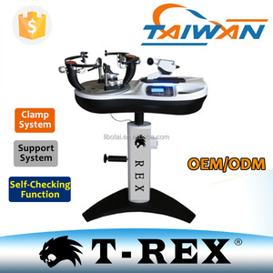 Machine à cordage de raquettes de tennis et de badminton REX REX300 blanche, kit d'outils de cordage de Taiwan REX300 pour tennis et badminton - Product Image 1