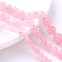 Haute qualité Madagascar Rose Quartz perles poudre cristal rose Quartz perles en vrac pour la fabrication de bijoux