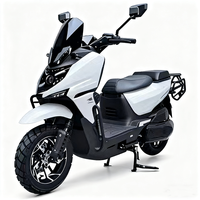Moto électrique sportive pour adultes, sans balais, 72V 1200W, haute vitesse, avec cadre en acier au carbone et frein à disque, pour utilisation sur route