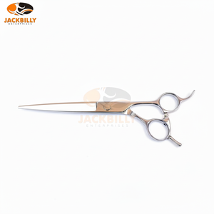 Tijeras de peluquero, tijeras de corte de pelo de acero inoxidable, personalizado y Material logotipo impreso, peluquero profesional largo y recto - Product Image 1