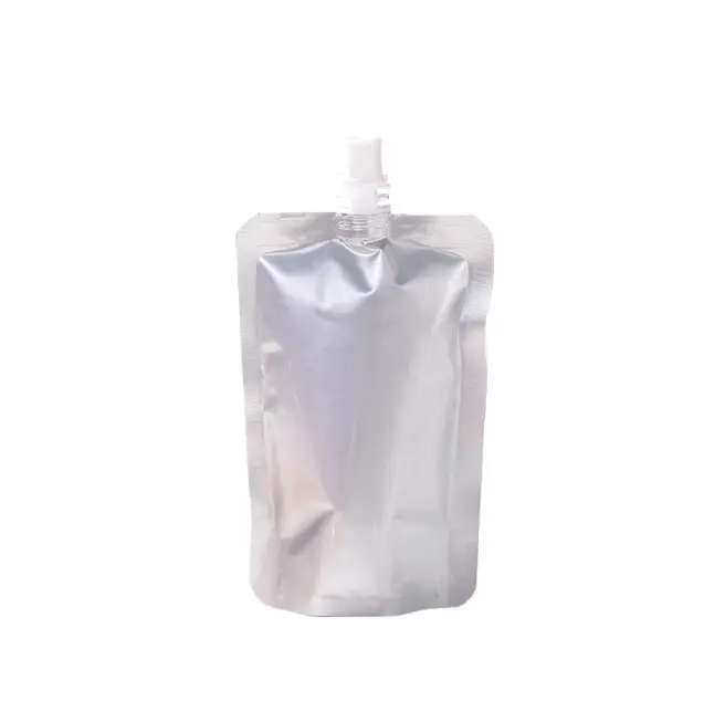 カスタマイズされた印刷されたロゴ立っているプラスチック液体包装袋アルミニウムフルーツジュースパッキングスパウト