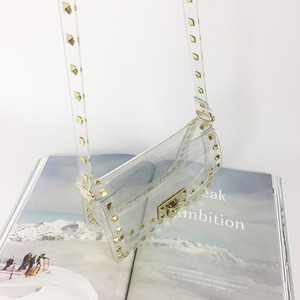 Nuova estate <span class=keywords><strong>borchie</strong></span> piccola borsa Innovativi Promozionali a buon mercato trasparente delle signore di modo del pvc di plastica Della Borsa - Product Image 4