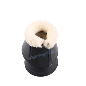 Protège-tibias pour chevaux Over Reach avec doublure en néoprène et <span class=keywords><strong>bord</strong></span> en <span class=keywords><strong>laine</strong></span> synthétique - Product Image 2