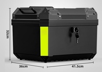 Nouvelle conception, grande taille, boîte arrière pour moto, top case pour moto, boîtes arrière étanches en PP pour moto, accessoires d'usine