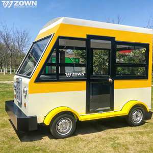 Heavy Load Electric Food Truck Reinforced Chassis Mobile Kitchen <b>Trailer</b> Multiple Functional Counters Custom - Product Image 1