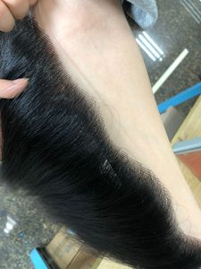 13x4 Encaje transparente Frontal Sedoso Onda recta Cabello virgen Color natural Cabello humano camboyano - Product Image 2