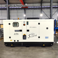 Groupe électrogène diesel silencieux Ricardo 100 kVA, 1500 tr/min, 50 Hz/60 Hz, triphasé quatre fils, ATS, insonorisé, exportation mondiale