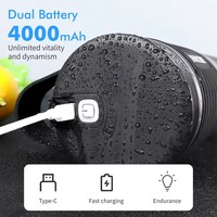 Draagbare blender met roestvrijstalen messen, fruitpers, smoothie-maker, USB type-C oplaadbare batterij, IPX7 waterdicht, 460ml capaciteit, geschikt voor de auto