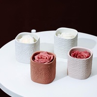 YBH - Venta Especial - Frascos de Cerámica/Porcelana Personalizables, Mate/Esmaltados, Ecológicos, Cilíndricos, Multicolores, para Velas, Decoración Navideña para el Hogar