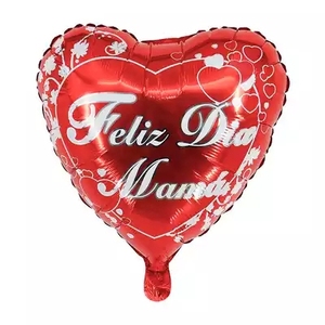 18 אינץ ספרדית רדיד בלוני אדום שמח אמא של יום <span class=keywords><strong>Feliz</strong></span> <span class=keywords><strong>Dia</strong></span> אמא אמא לב <span class=keywords><strong>Dia</strong></span> De La אדרת Globos מסיבת קישוט - Product Image 3
