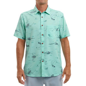 Camisa de pesca personalizada con lentejuelas, de poliéster Dry Fit, con bolsillo estilo vaquero, protección solar SPF 50, con botones, para otoño - Product Image 1