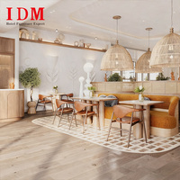 Banquette de restaurant moderne de luxe en bois massif IDM, mobilier de restaurant de haute qualité et écologique pour hôtel et salle de sport