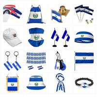 Drapeau national du Salvador, Casquettes, Chapeaux bob, Bandana, Bandeau, Sac à cordon, Porte-clés, Bracelet, Mini drapeau de bureau, Guirlande de drapeaux