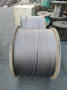 حبل سلكي مجلفن عالي الكربون من الفولاذ 6*19 + IWRC بقطر مختلف/رافعة حبال فولاذية Kingrope - Product Image 3