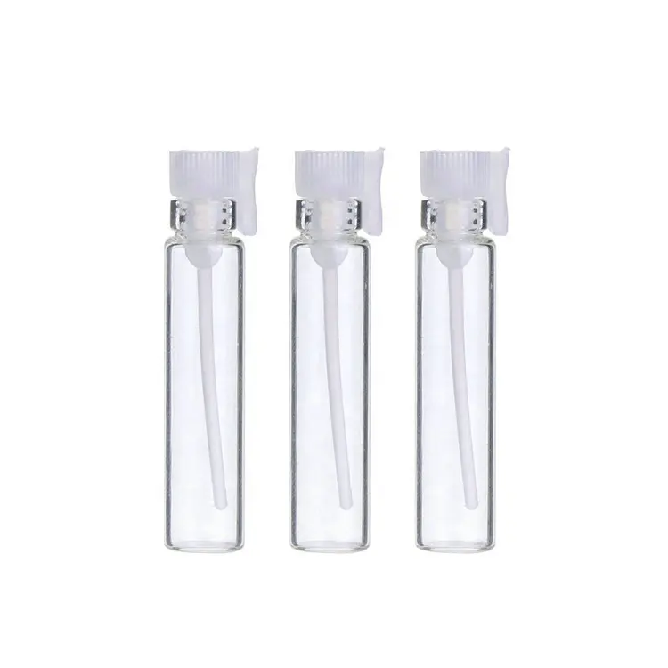 1ml 2ml 3ml Vidro Amostra Mini Teste Óleo Essencial Frascos De Perfume Frascos Com Varas De Plástico