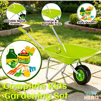 Ensemble d'outils de jardinage pour enfants avec brouette, kit de jeu de jardinage d'extérieur pour enfants, ensemble de jeu d'imitation de jardinage